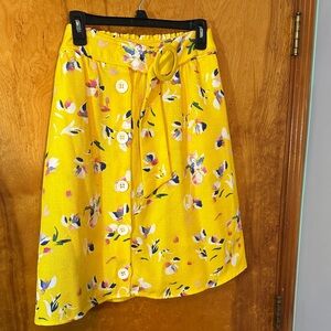 Ophelia Roe Floral Yellow Skirt